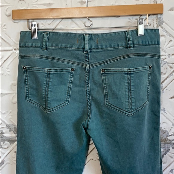 Free people teal skinny jean - Picture 5 of 6